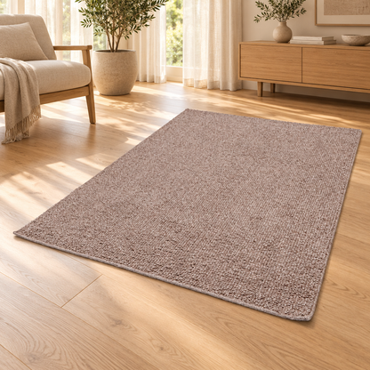 Tapis Mathis Naturel bouclé beige taupe