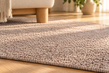 Tapis Mathis Naturel bouclé beige taupe